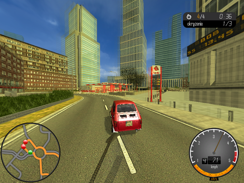Bambino Rally 3 (Windows) screenshot: Tire marks on the road
