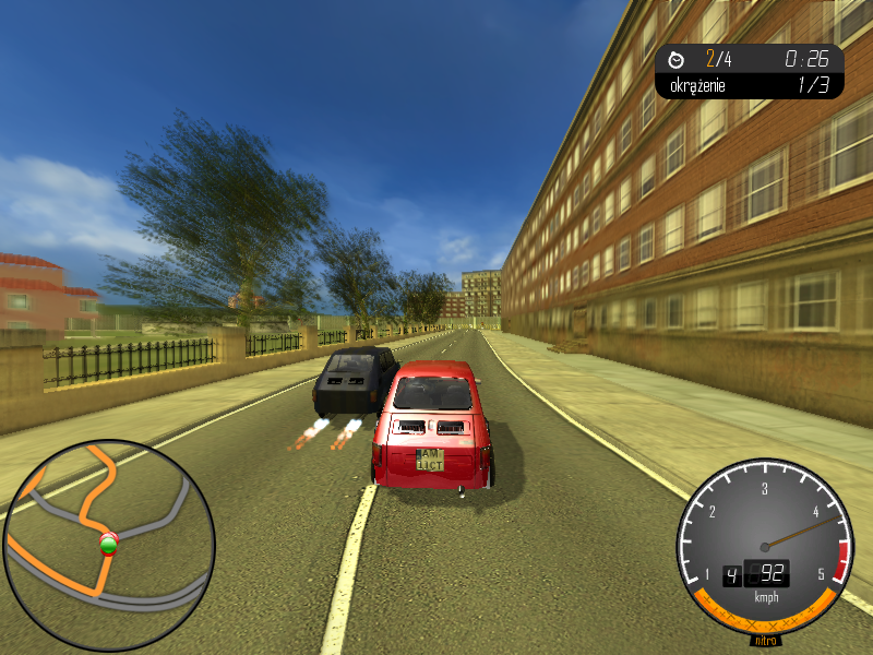 Bambino Rally 3 (Windows) screenshot: Opponent uses a booster