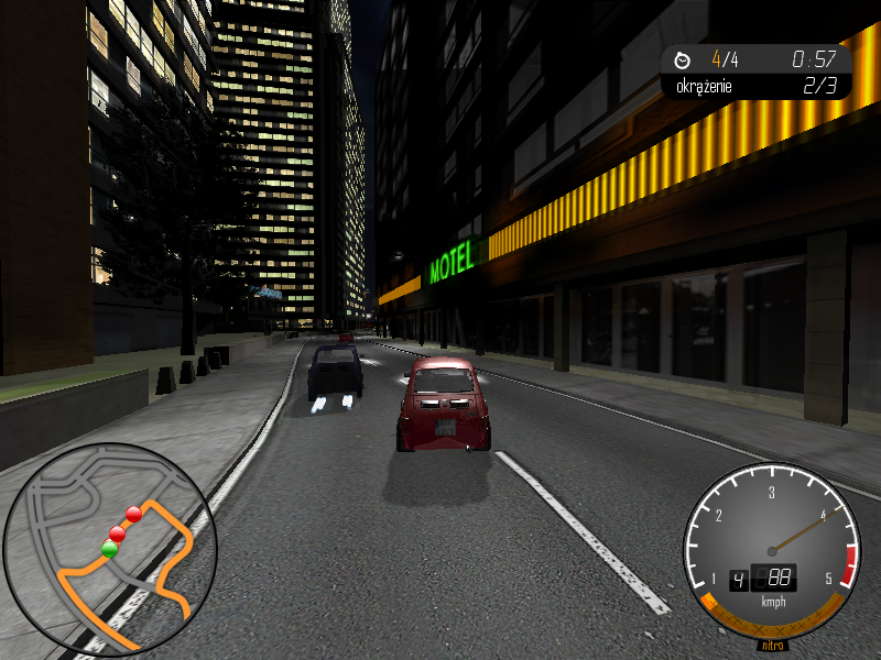 Bambino Rally 3 (Windows) screenshot: Nitro allows the opponent to take the third place