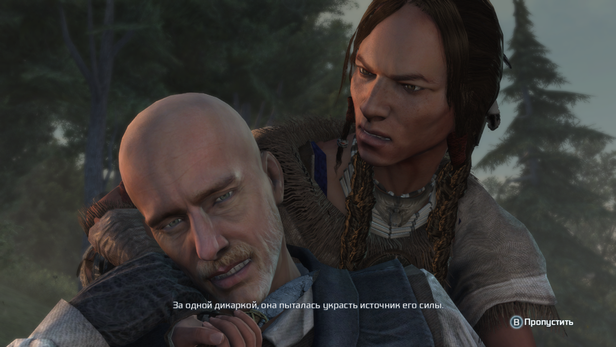 Assassin's Creed III: The Tyranny of King Washington - The Infamy (Windows) screenshot: ...and she's quite literally kicking ass
