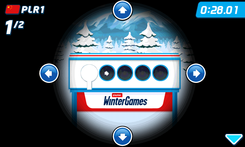 Vancouver 2010: Official Mobile Game of the Olympic Winter Games (Android) screenshot: Aim and shoot (Playman Winter Games)