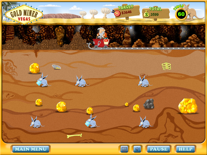 Gold Miner: Vegas (Windows) screenshot: Australia: level 3 in Alice Springs