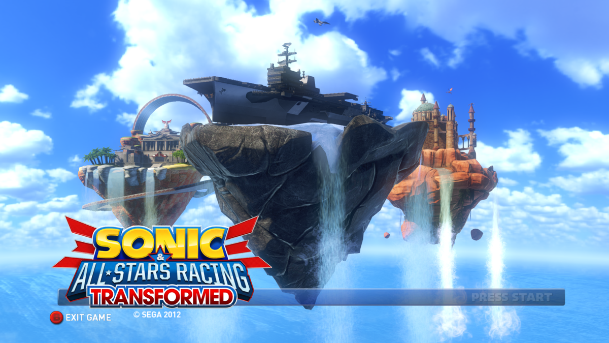 Sonic & All-Stars Racing: Transformed (Windows) screenshot: Title screen
