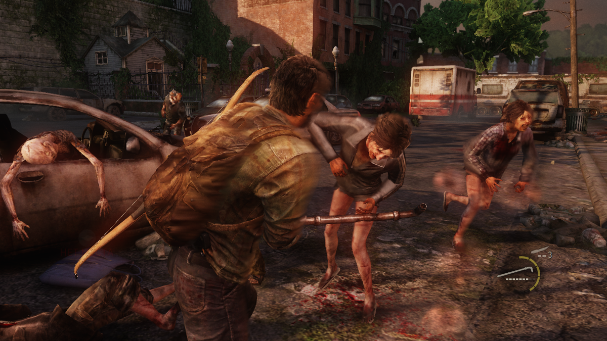 The Last of Us (PlayStation 3) screenshot: A fierce fight