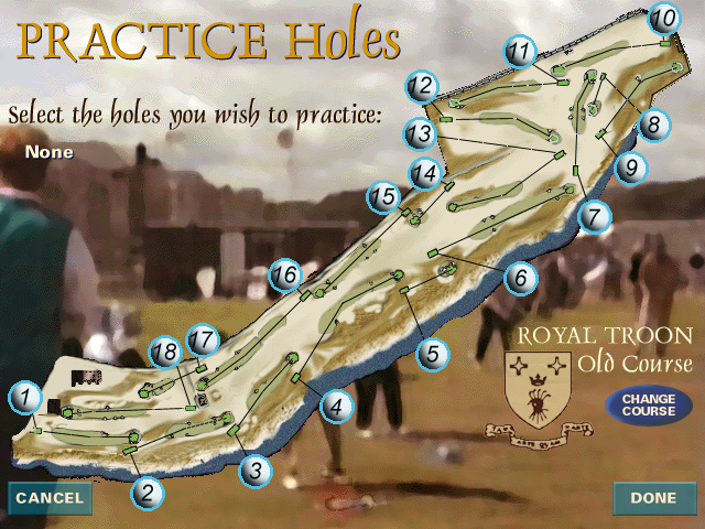 British Open Championship Golf (Windows) screenshot: ...and another rota course, Royal Troon.