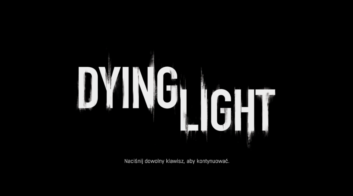 Dying Light (Windows) screenshot: Title screen (Polish version)