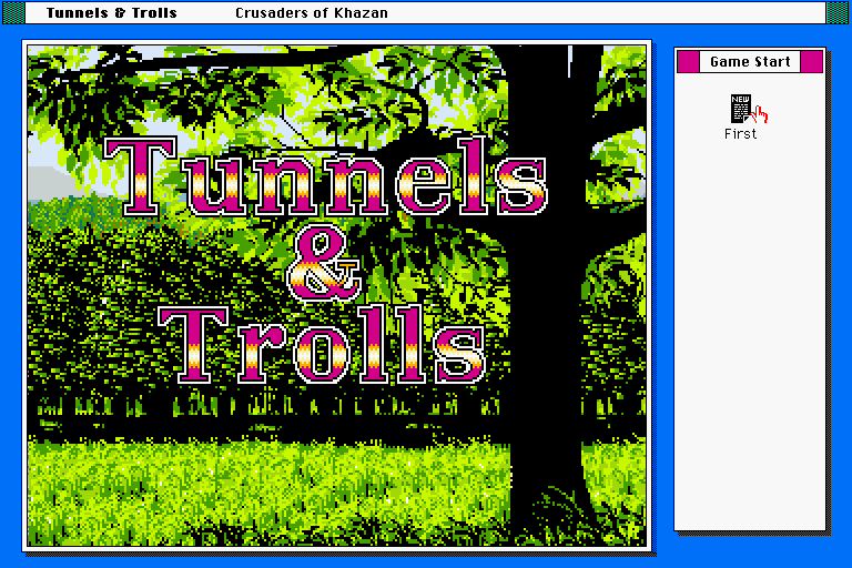 Tunnels & Trolls: Crusaders of Khazan (Sharp X68000) screenshot: Title screen