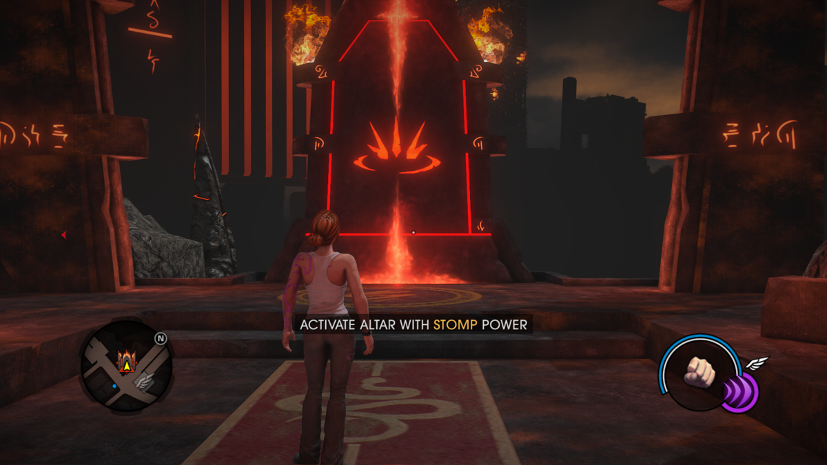 Saints Row: Gat Out of Hell (Windows) screenshot: Additional powers are unlocked at altars