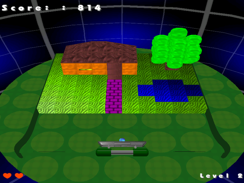 Magic Ball (Windows) screenshot: Start of level 2