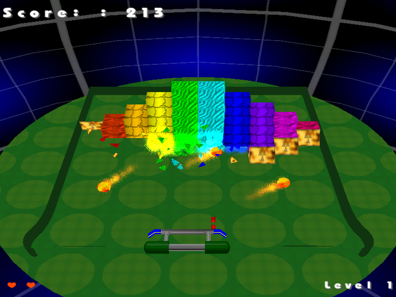Magic Ball (Windows) screenshot: Level 1: three stronger balls