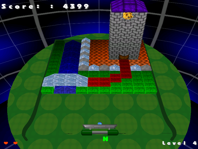 Magic Ball (Windows) screenshot: Start of level 4