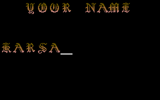 Logic (Commodore 64) screenshot: Enter your name