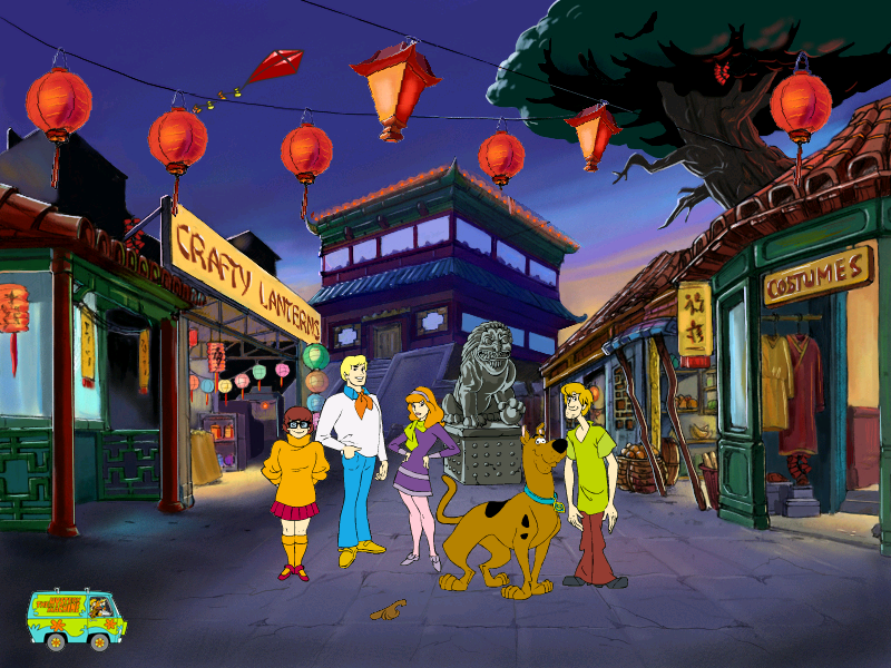 Scooby-Doo!: Case File N°2 - The Scary Stone Dragon (Windows) screenshot: Lanterns alley