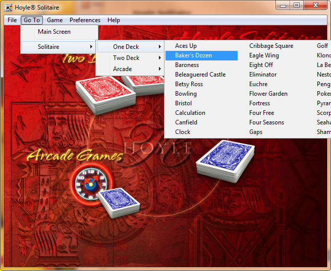 Screenshot of Hoyle Solitaire (Windows, 2005) - MobyGames