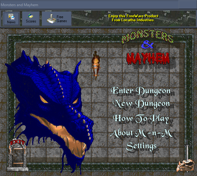 Monsters & Mayhem (Windows) screenshot: Love the dragon.