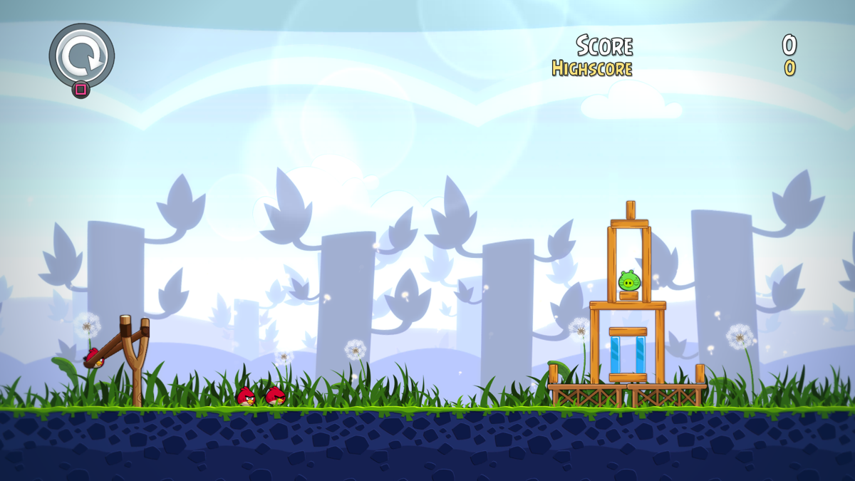 Angry Birds Trilogy (PlayStation 3) screenshot: Playing Angry Birds Classic