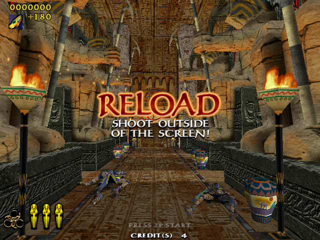The Maze of the Kings (Arcade) screenshot: Reloading