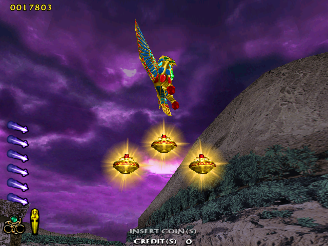 The Maze of the Kings (Arcade) screenshot: Another treasure mini game