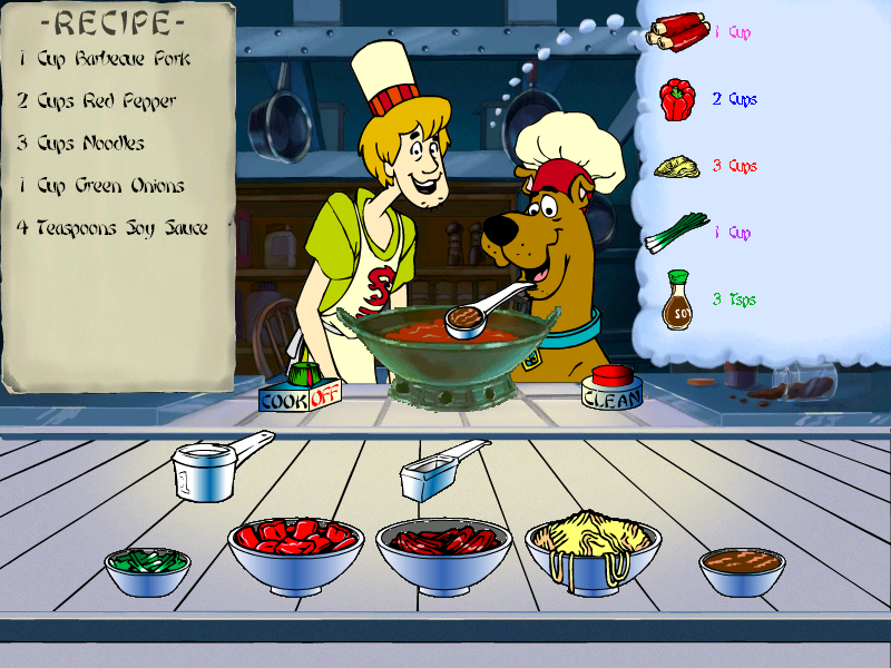 Scooby-Doo!: Case File N°2 - The Scary Stone Dragon (Windows) screenshot: Mini game - cooking