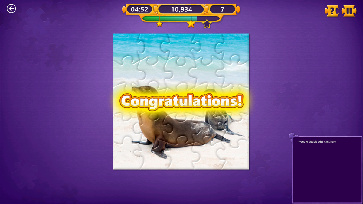 Screenshot of Microsoft Jigsaw (Windows Apps, 2014) MobyGames