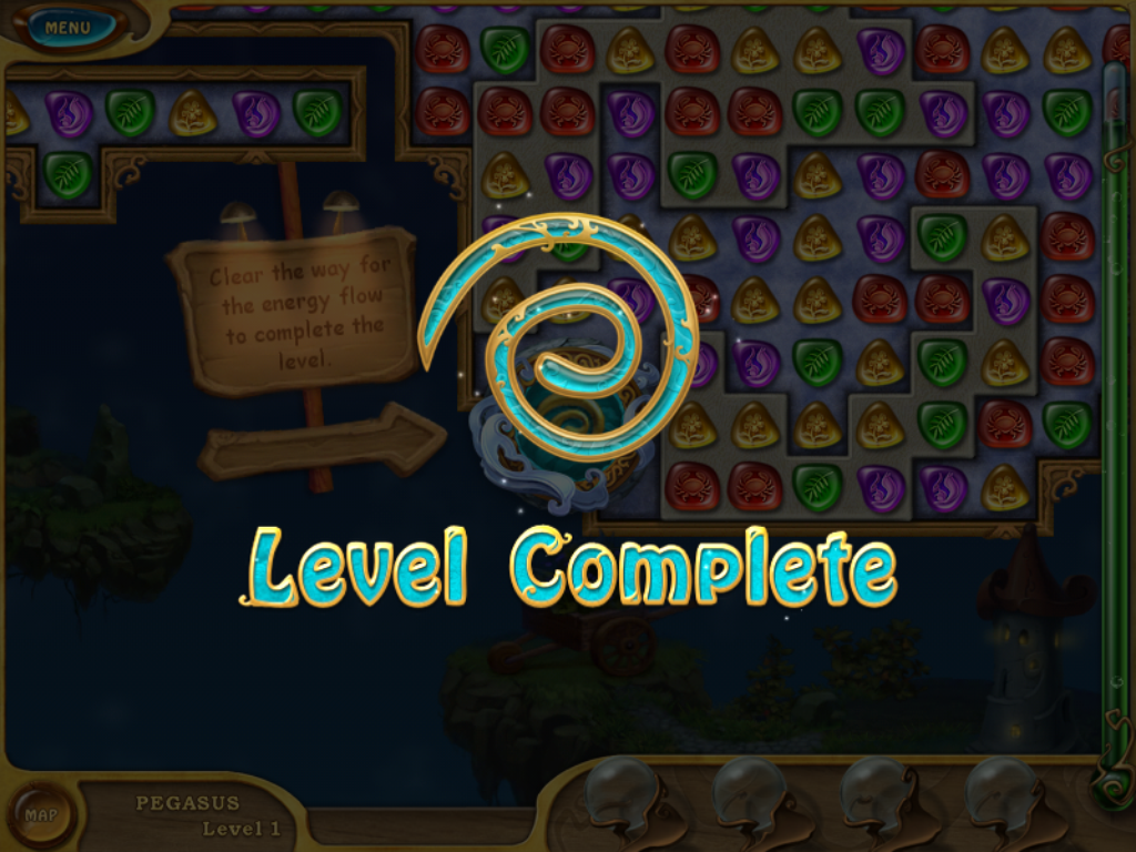 4 Elements II (iPad) screenshot: Level complete