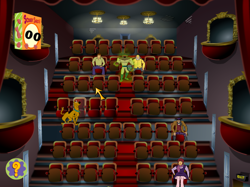 Scooby-Doo!: Case File #3 - Frights! Camera! Mystery! (Windows) screenshot: Looking for the snacks