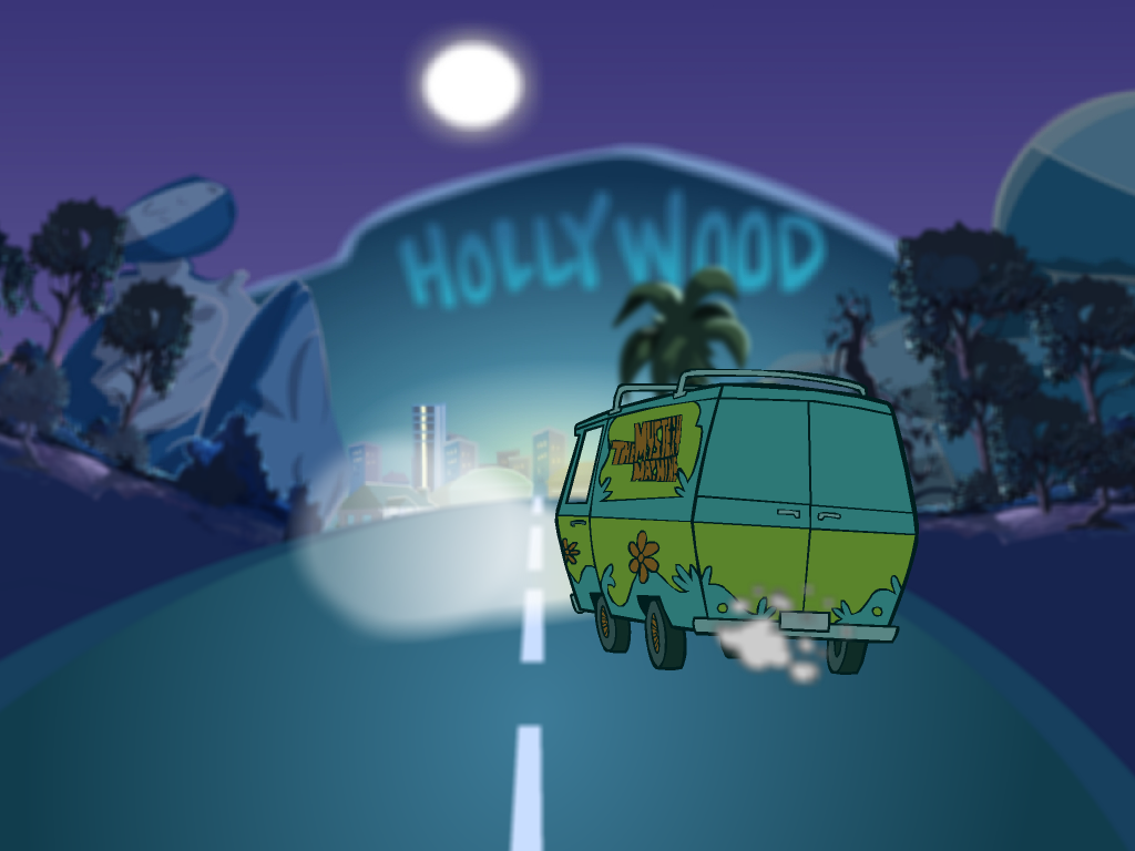 Scooby-Doo!: Case File #3 - Frights! Camera! Mystery! (Windows) screenshot: Hollywood hill