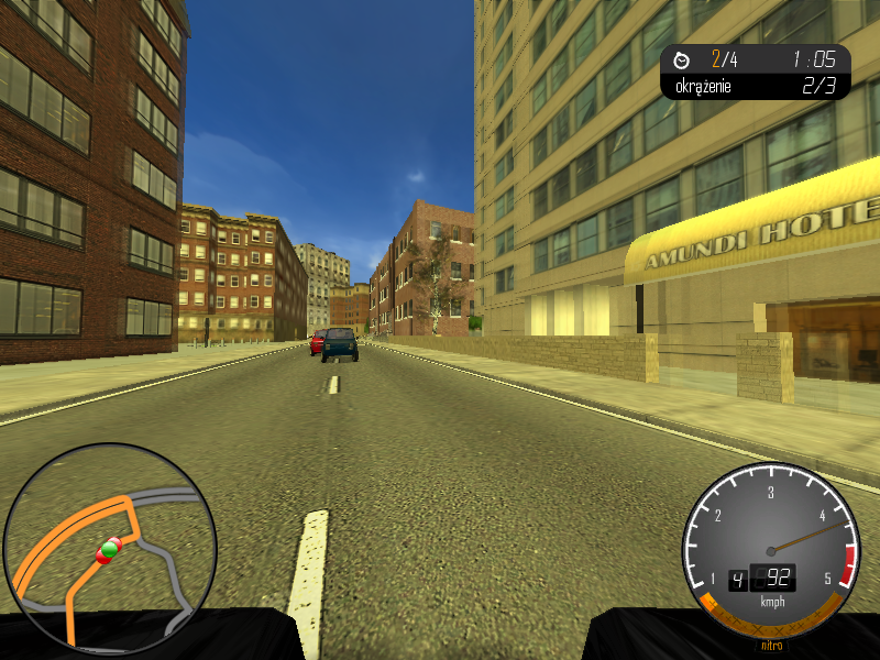 Bambino Rally 3 (Windows) screenshot: Back window view