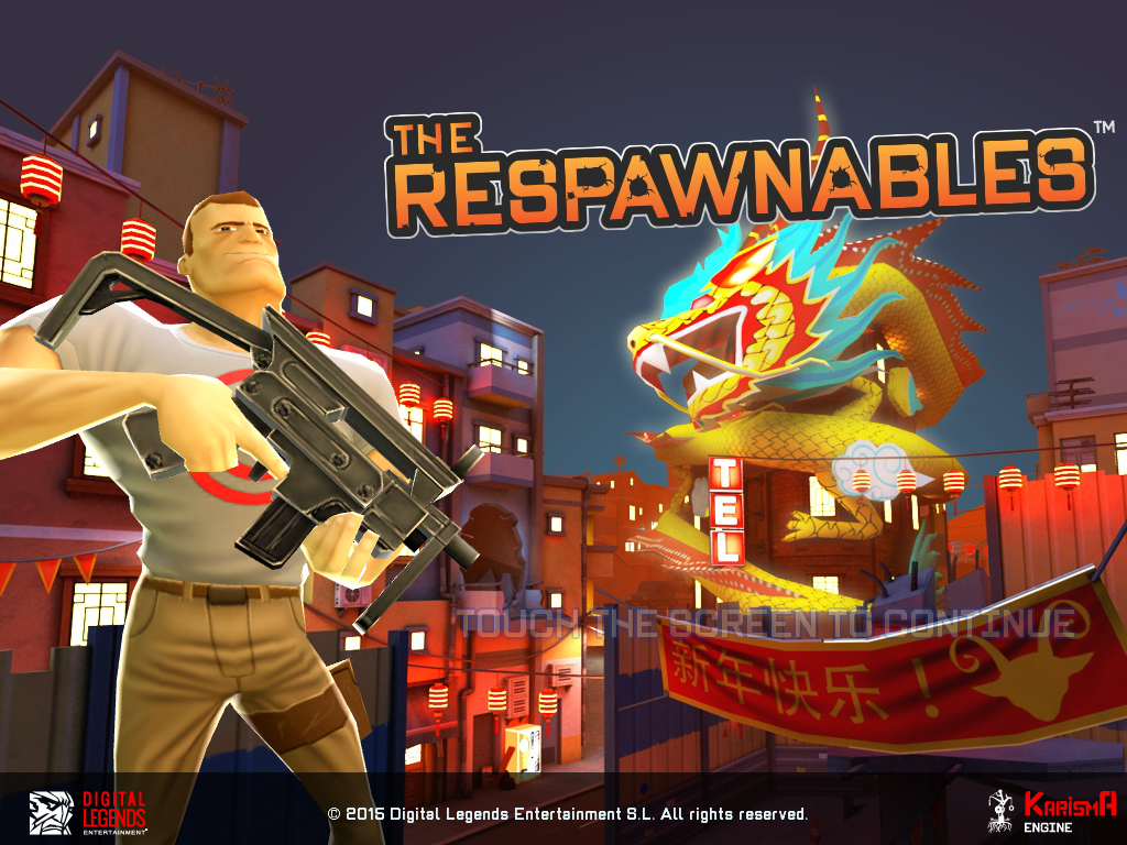 The Respawnables (iPad) screenshot: Title screen