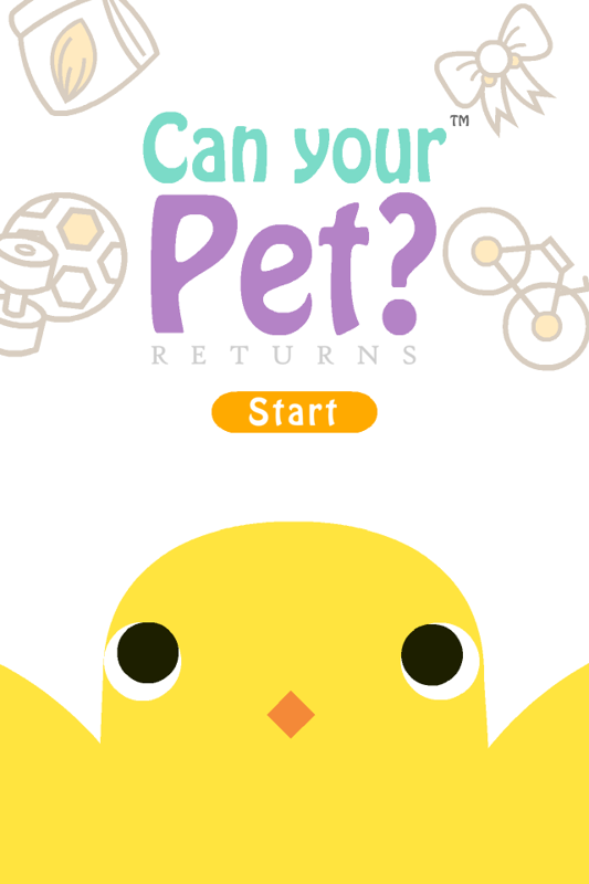 Can your Pet?: Returns (iPhone) screenshot: Title screen