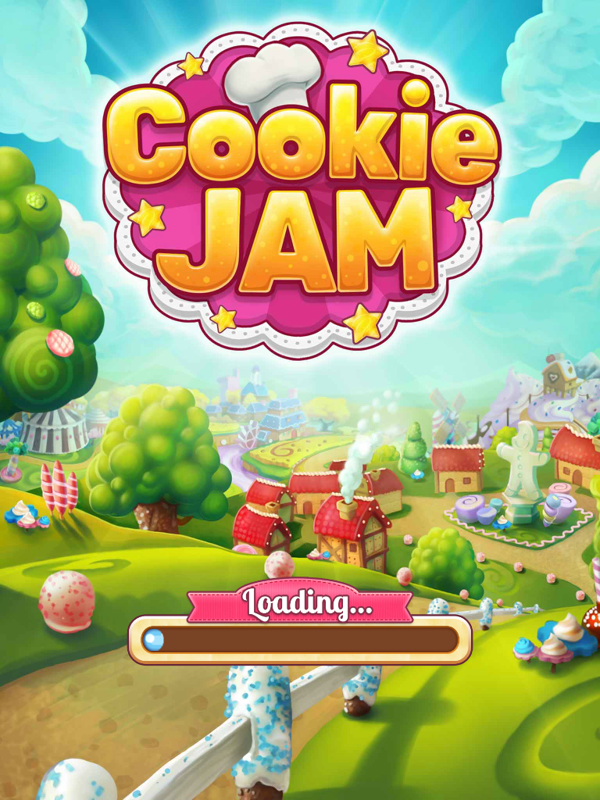 Cookie Jam (iPad) screenshot: Loading page