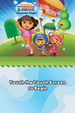 Team Umizoomi & Dora's Fantastic Flight (Nintendo DS) screenshot: Title Screen