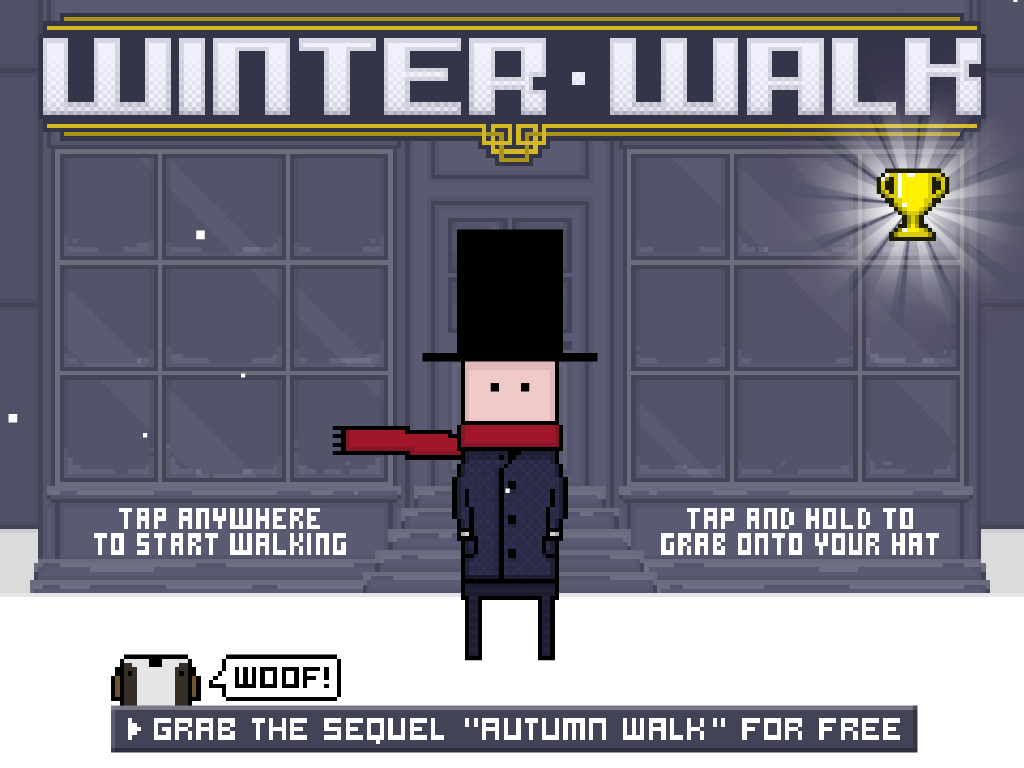 Winter Walk (iPad) screenshot: Starting out