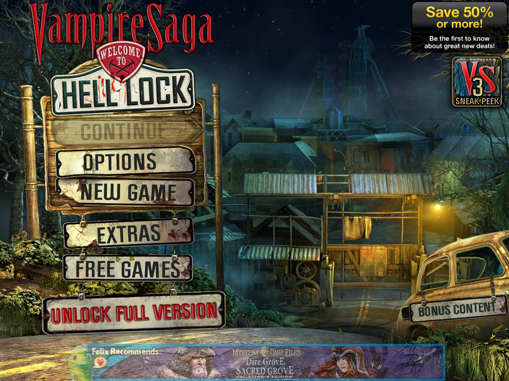 Screenshot of Vampire Saga: Welcome to Hell Lock (iPad, 2011) - MobyGames