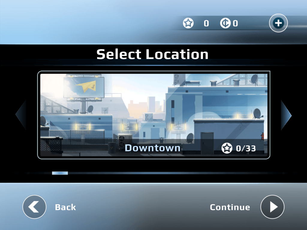 Vector (iPad) screenshot: Choose your location