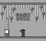 Spot: The Cool Adventure (Game Boy) screenshot: Game over screen.