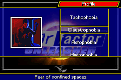 Fear Factor: Unleashed (Game Boy Advance) screenshot: Random phobia