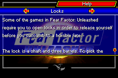 Fear Factor: Unleashed (Game Boy Advance) screenshot: Locks