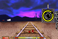 Fear Factor: Unleashed (Game Boy Advance) screenshot: Fright Train gameplay
