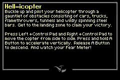 Fear Factor: Unleashed (Game Boy Advance) screenshot: Hell-icopter introduction