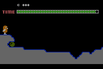 Snokie (Atari 8-bit) screenshot: Starting a new game.