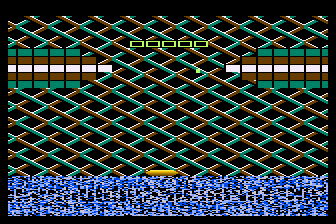 Exploding Wall (Atari 8-bit) screenshot: Starting the Puzzle