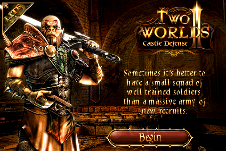 Two Worlds II: Castle Defense (iPhone) screenshot: Loading screen