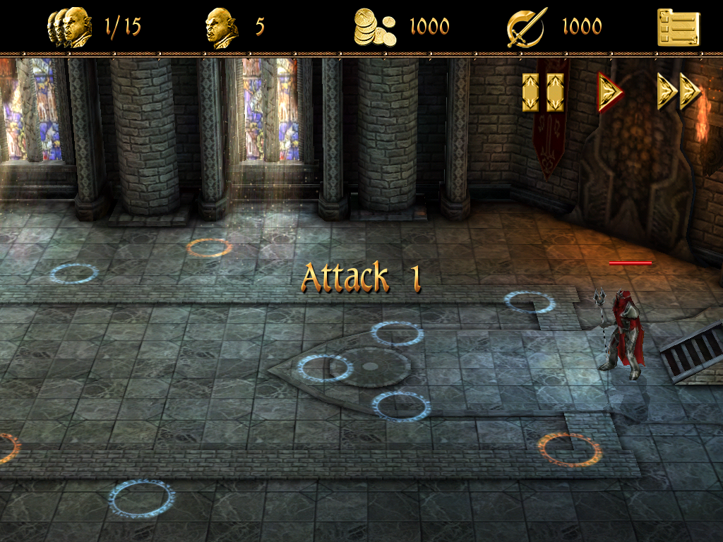 Two Worlds II: Castle Defense (iPad) screenshot: Attack 1