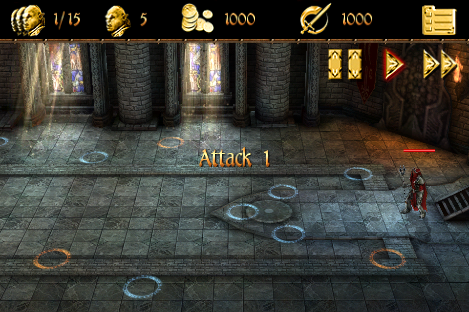 Two Worlds II: Castle Defense (iPhone) screenshot: Attack 1