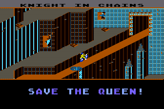 Screenshot of Cycle Knight (Atari 8-bit, 1986) - MobyGames