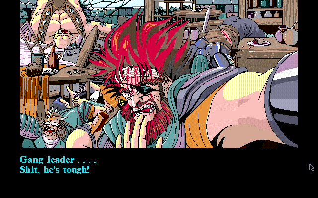 Knights of Xentar (DOS) screenshot: Cutscene: you get back at your attackers