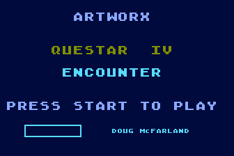 Encounter at Questar IV (Atari 8-bit) screenshot: Title Screen