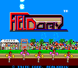 Field Day (Arcade) screenshot: Title screen