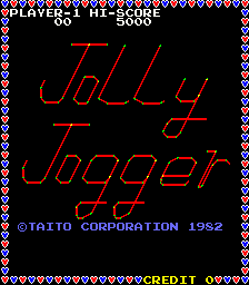 Jolly Jogger (Arcade) screenshot: Title screen